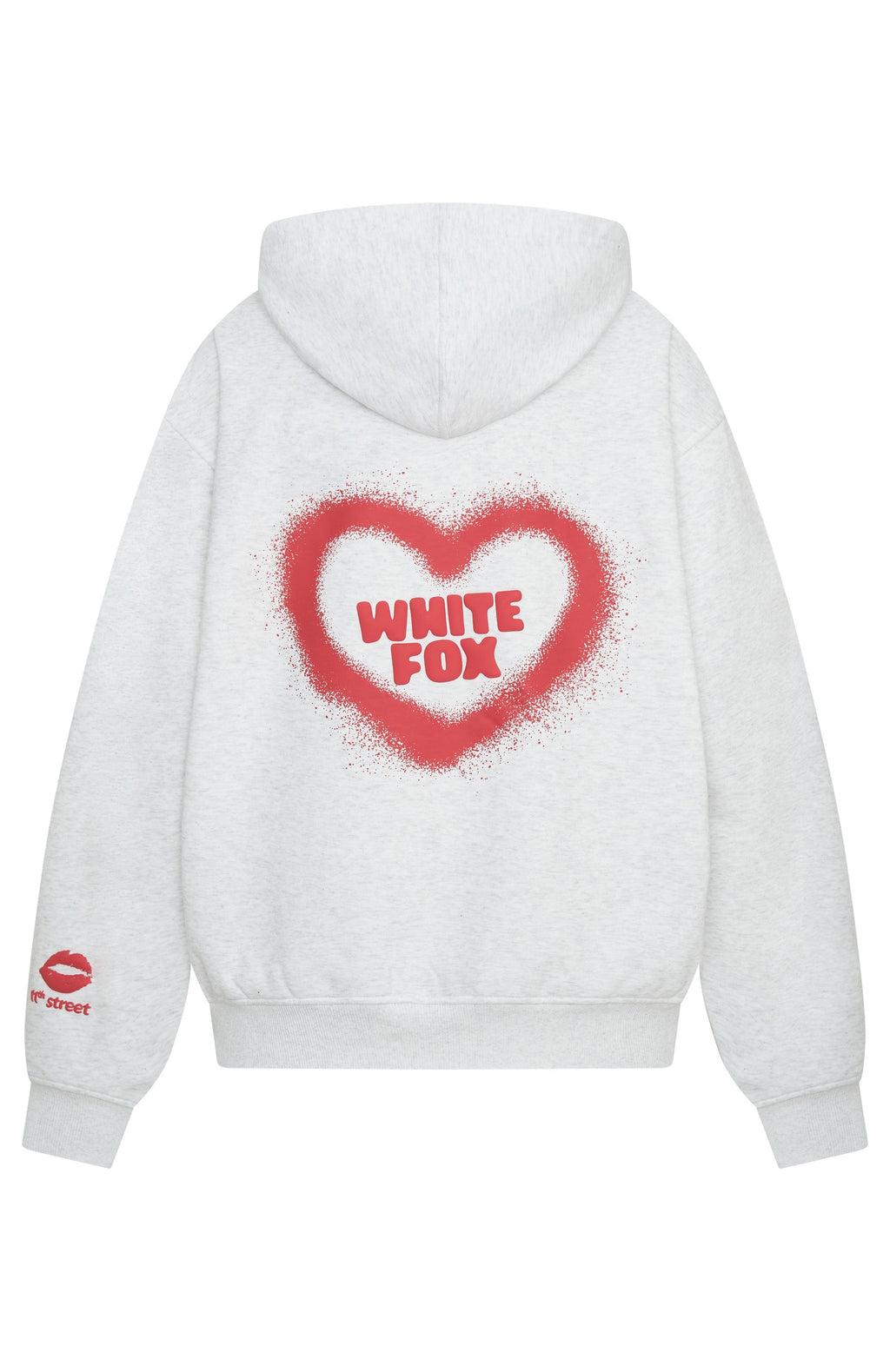 White Fox 11th Street City Girl At Heart Oversized Hoodie Cherry Glaze