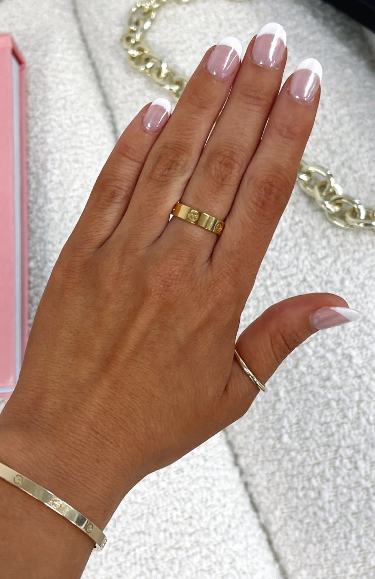 White Fox Bridie Ring Gold