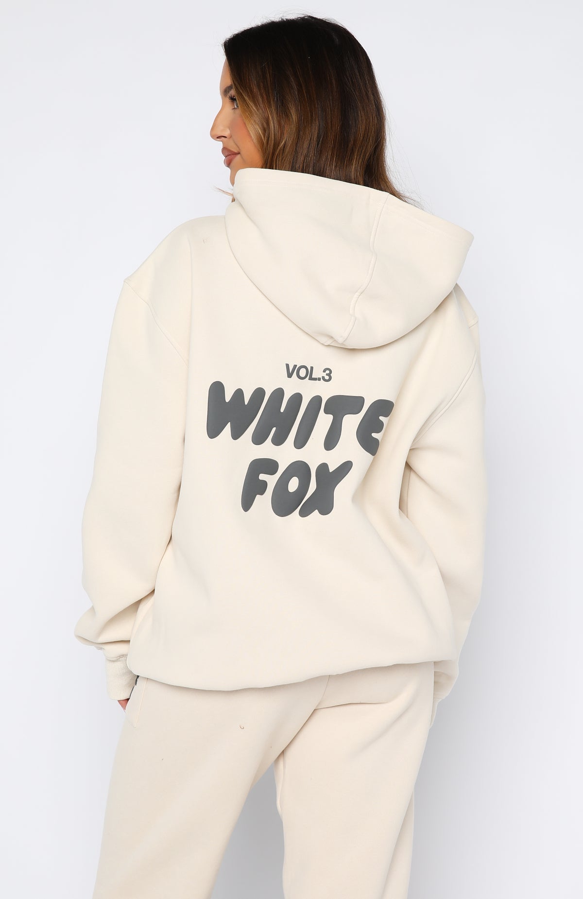 White Fox Offstage Hoodie Pebble