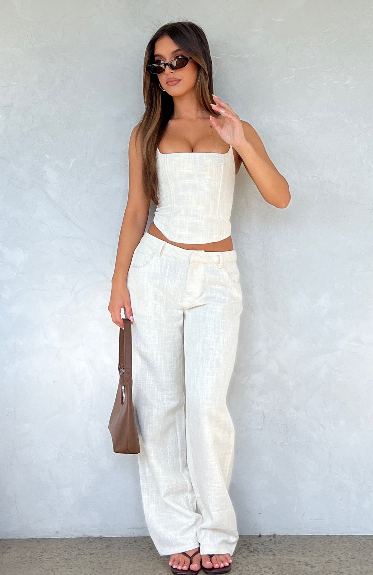 White Fox Head Rush Pants Cream