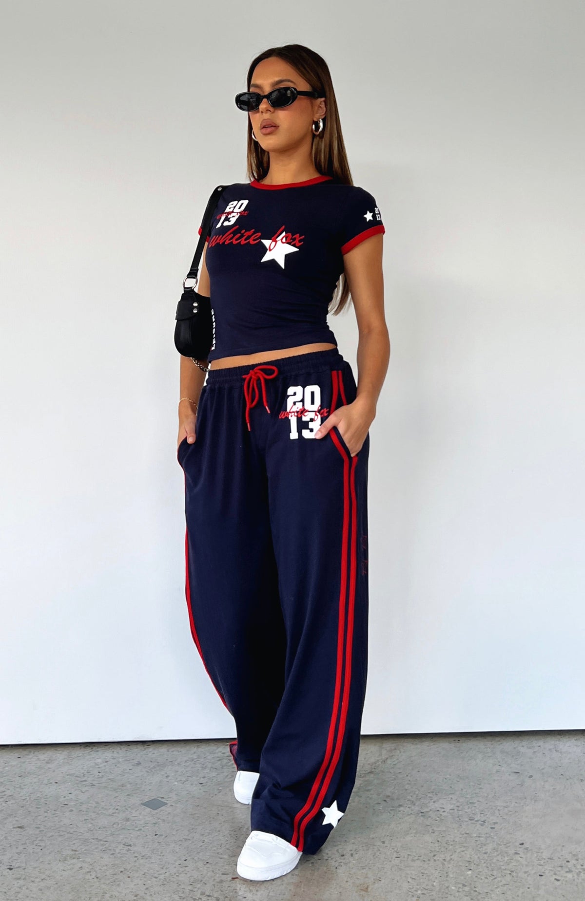 White Fox All Star Season Track Pants Navy
