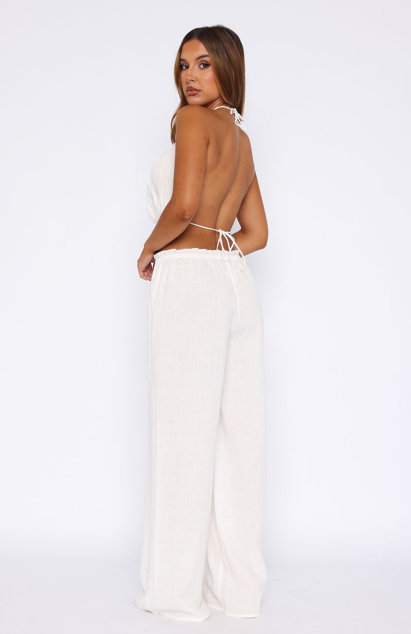 White Fox Take Me Away Pant White