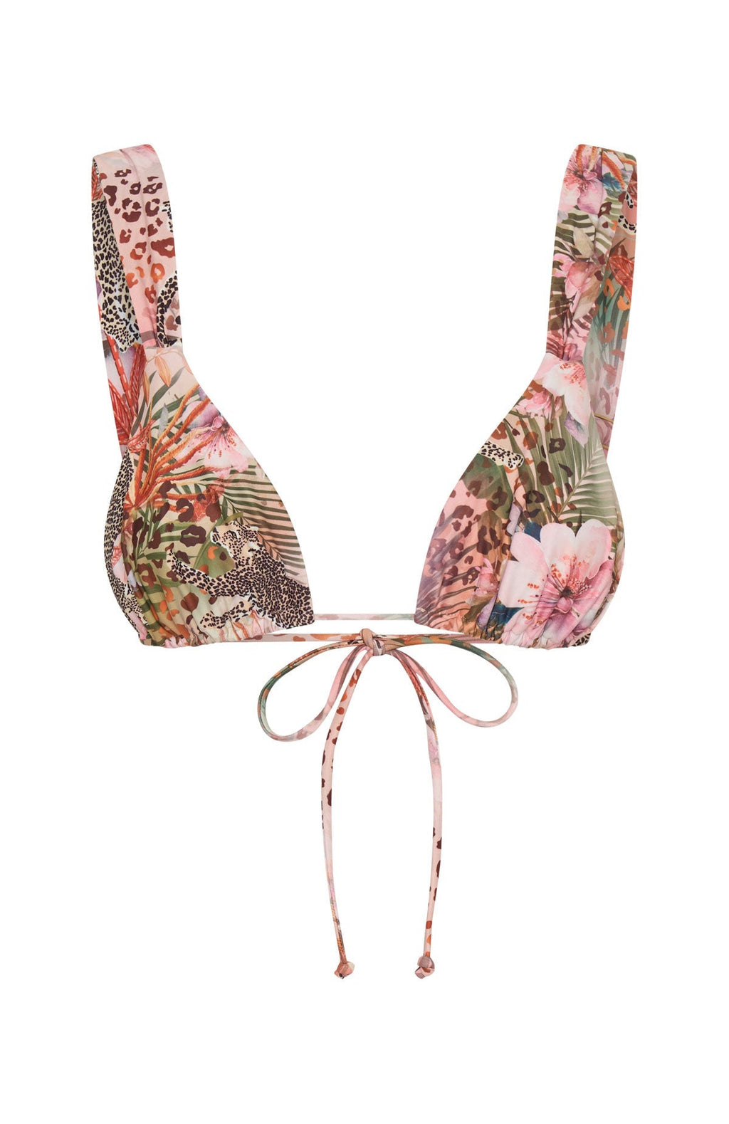 White Fox Levanto Bikini Top Feline Flora