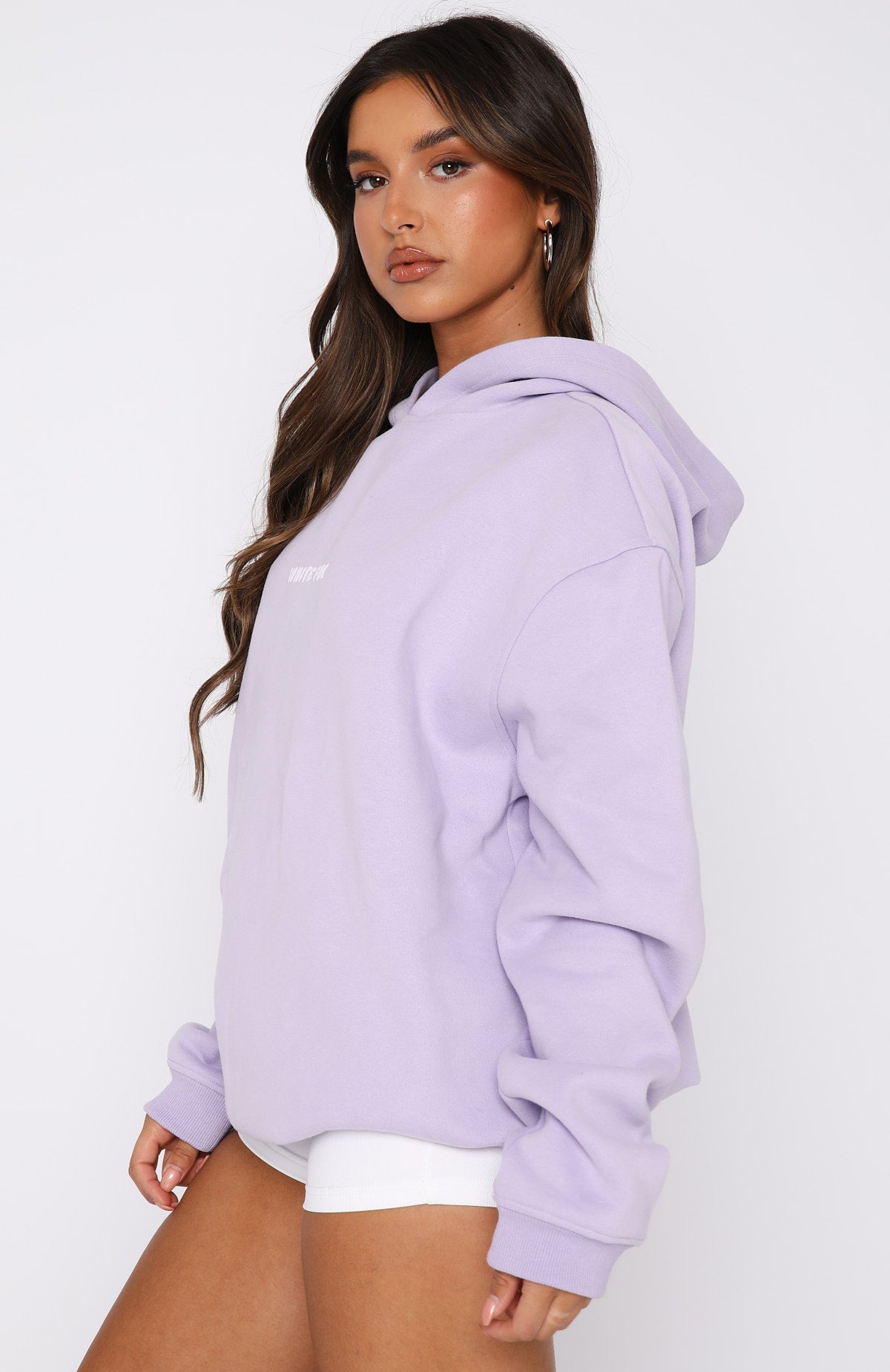 White Fox Leisure Series Oversized Hoodie Lavender