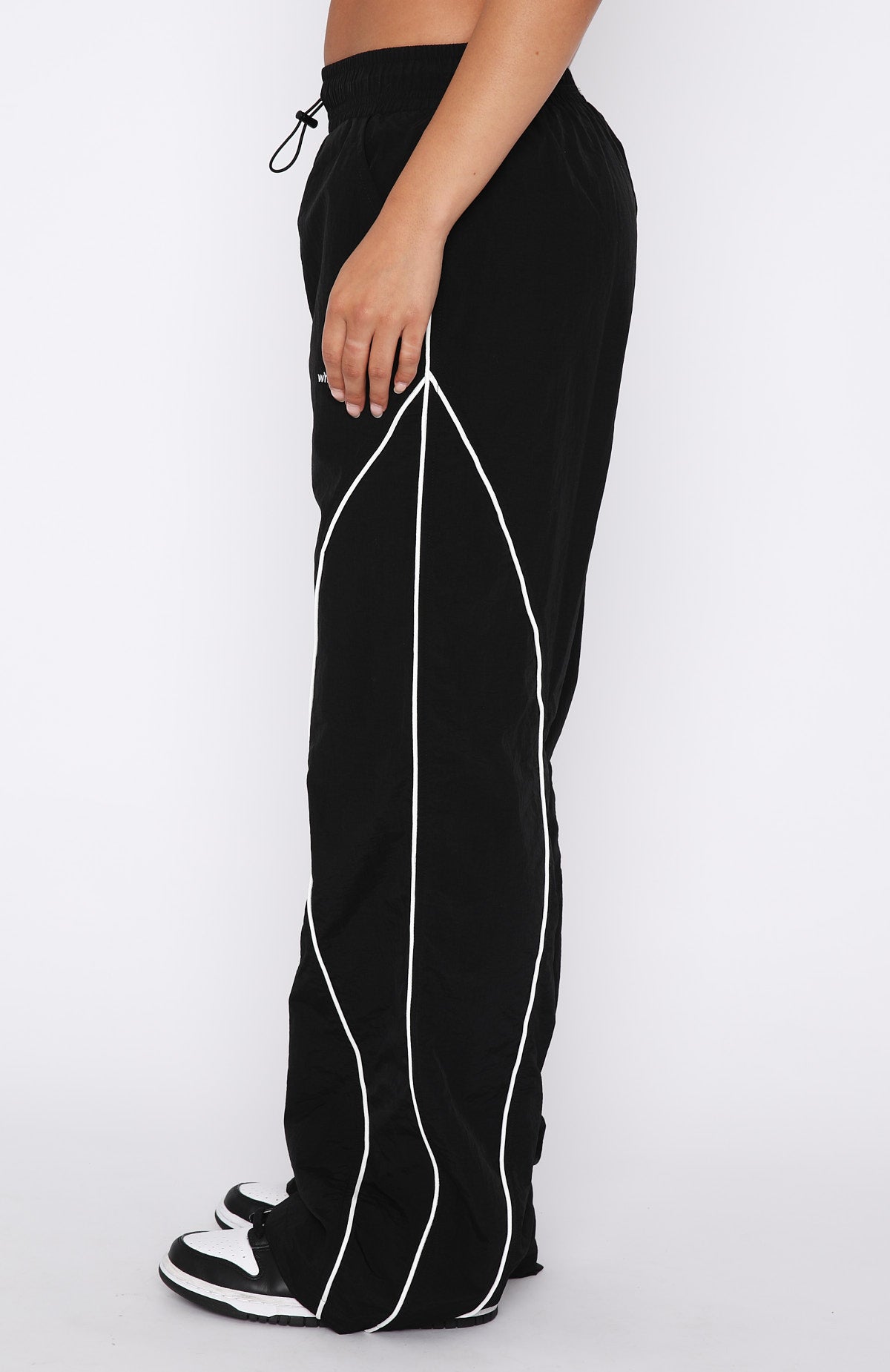 White Fox Unphased Track Pants Black