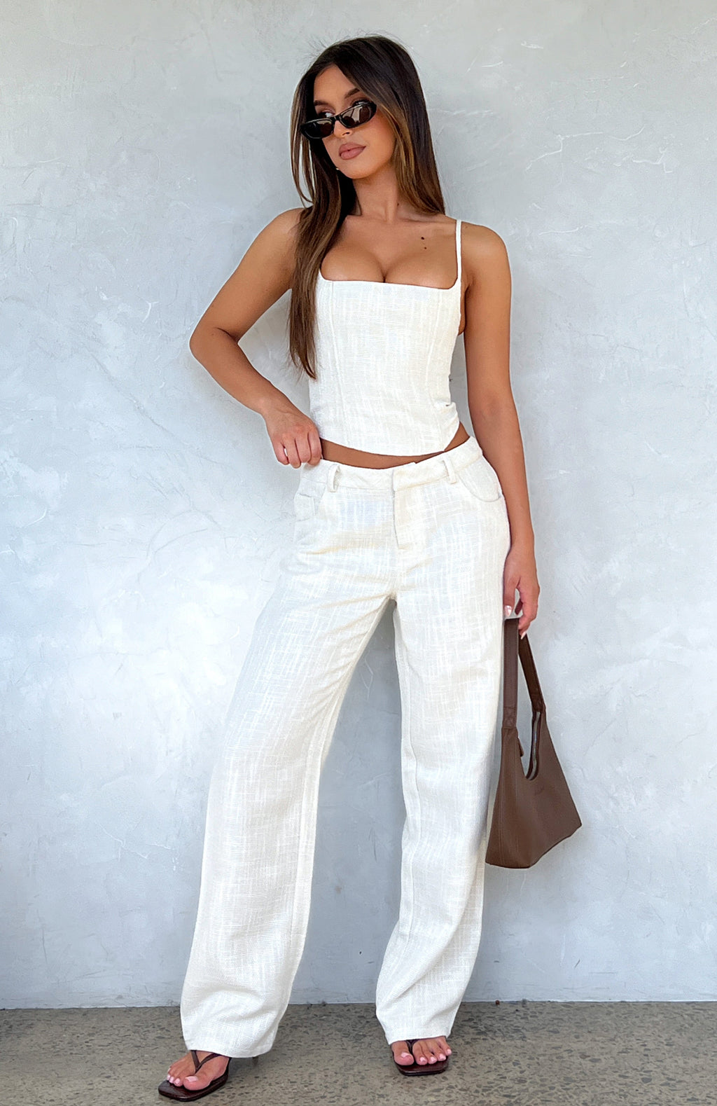 White Fox Head Rush Pants Cream