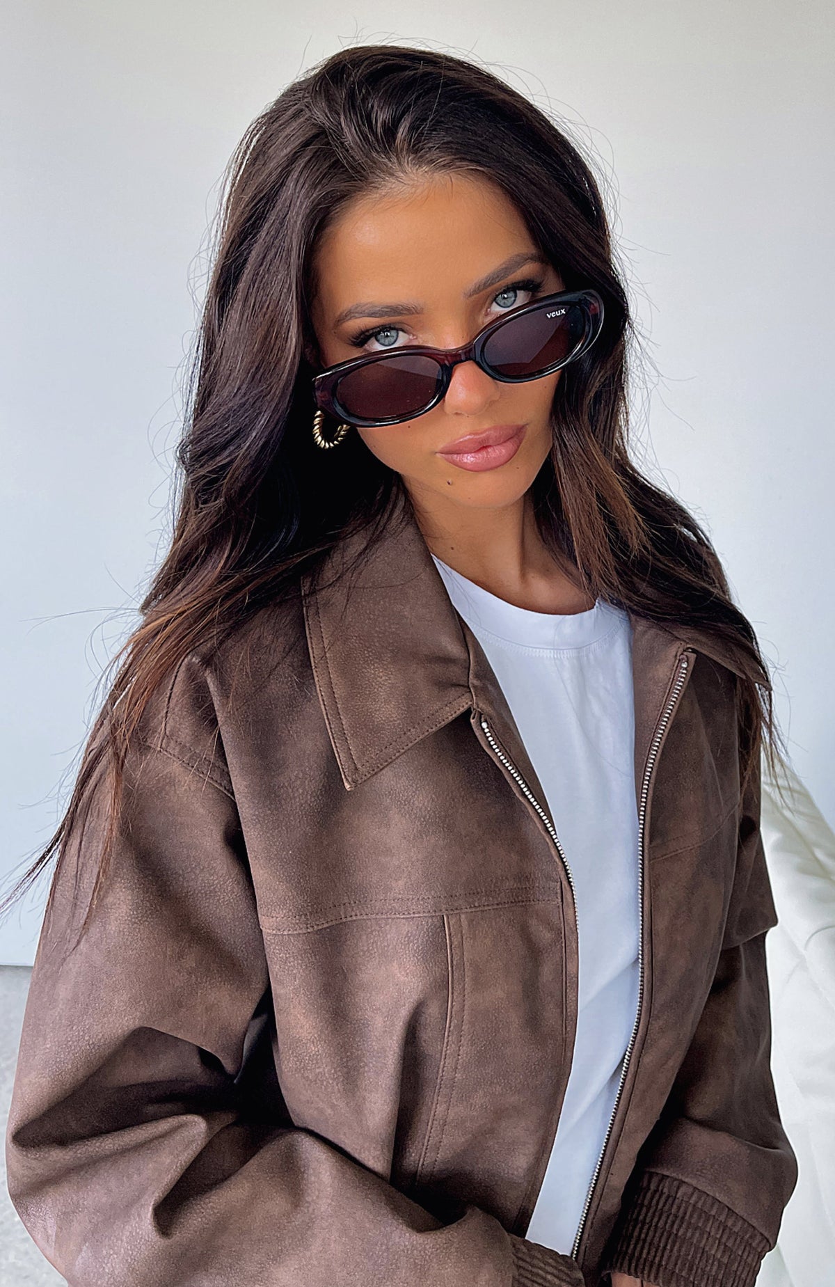 White Fox Olivia Sunglasses Brown