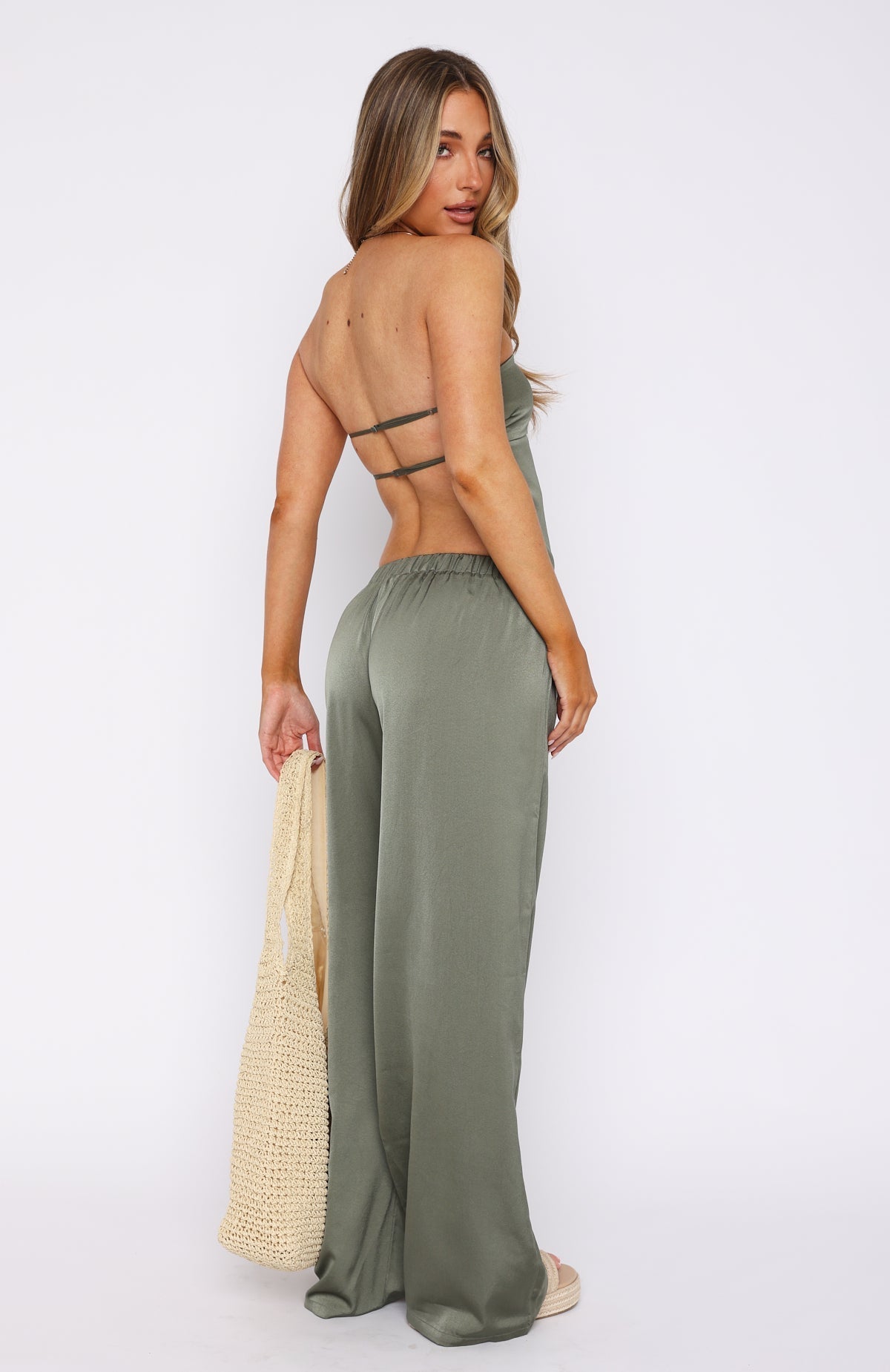 White Fox More To Come Pants Olive