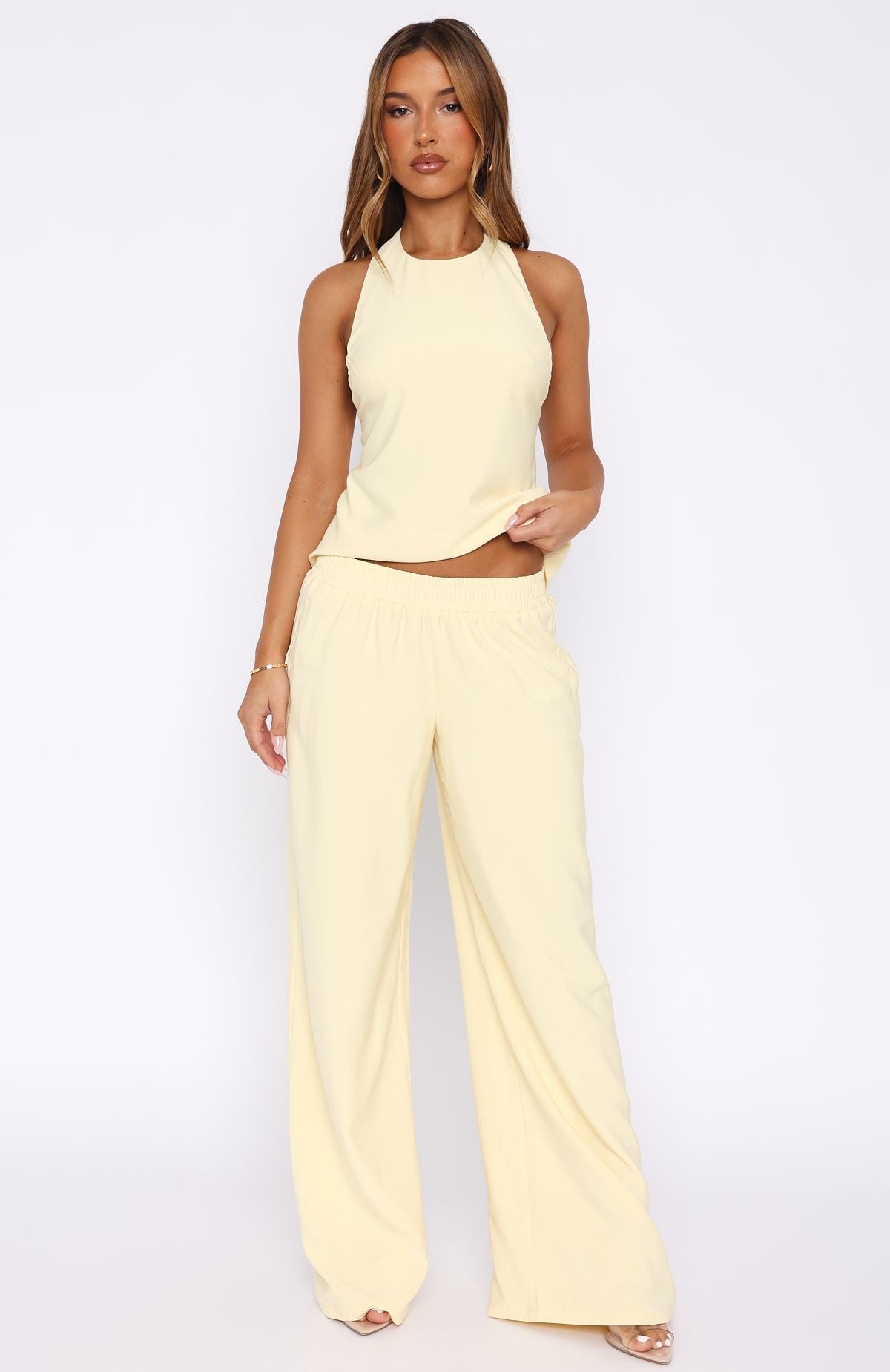 White Fox Way She Walks Pants Butter