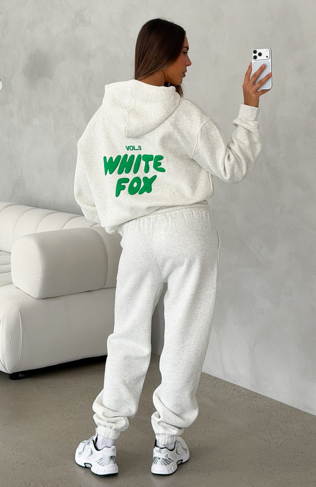 White Fox Offstage Hoodie Glacier Grey