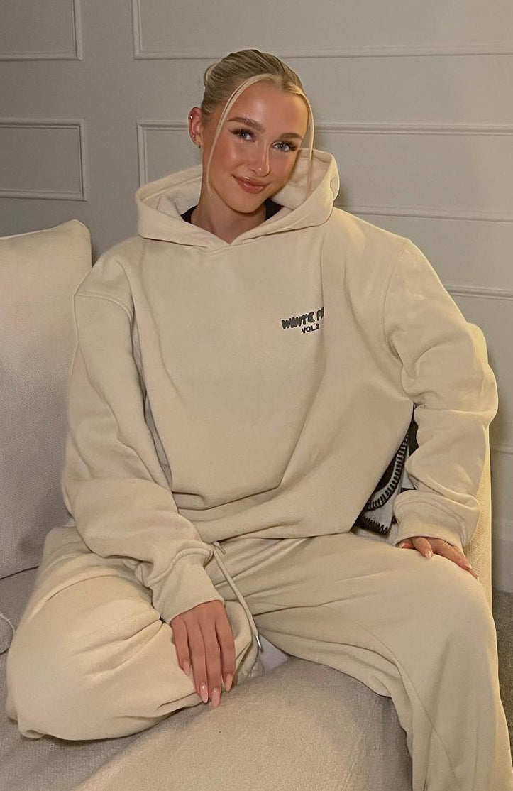 White Fox Offstage Hoodie Pebble