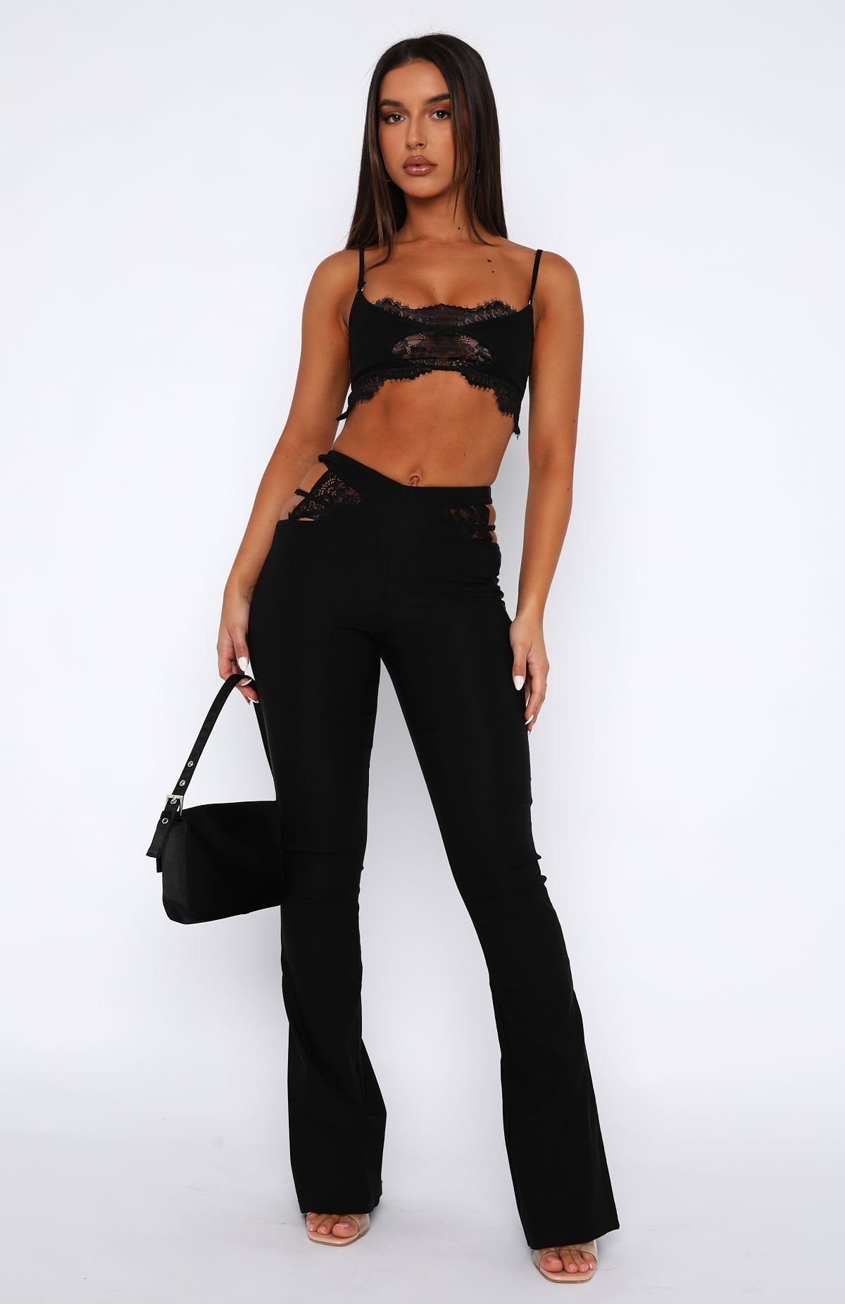 White Fox If I Were You Pants Black