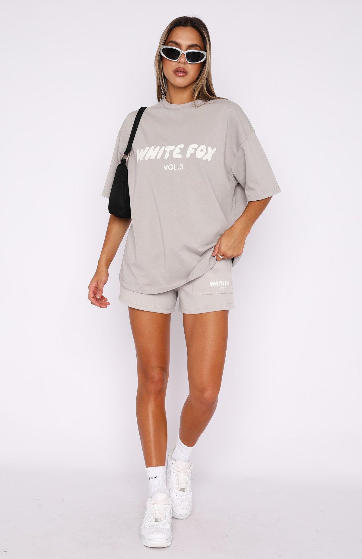 White Fox Offstage Oversized Tee Moon