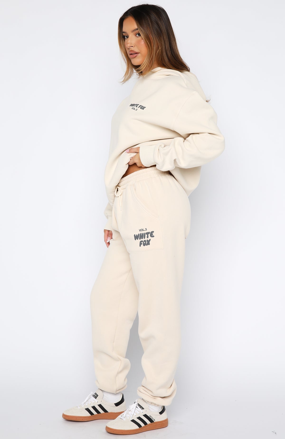 White Fox Offstage Sweatpants Pebble