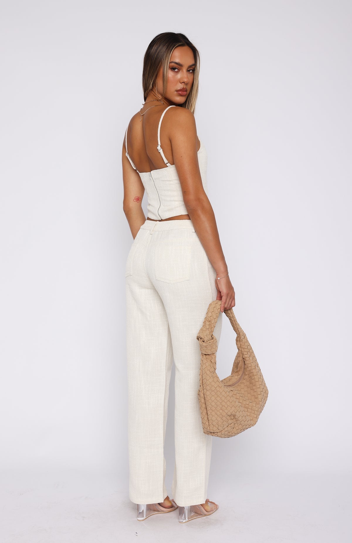 White Fox Head Rush Pants Cream