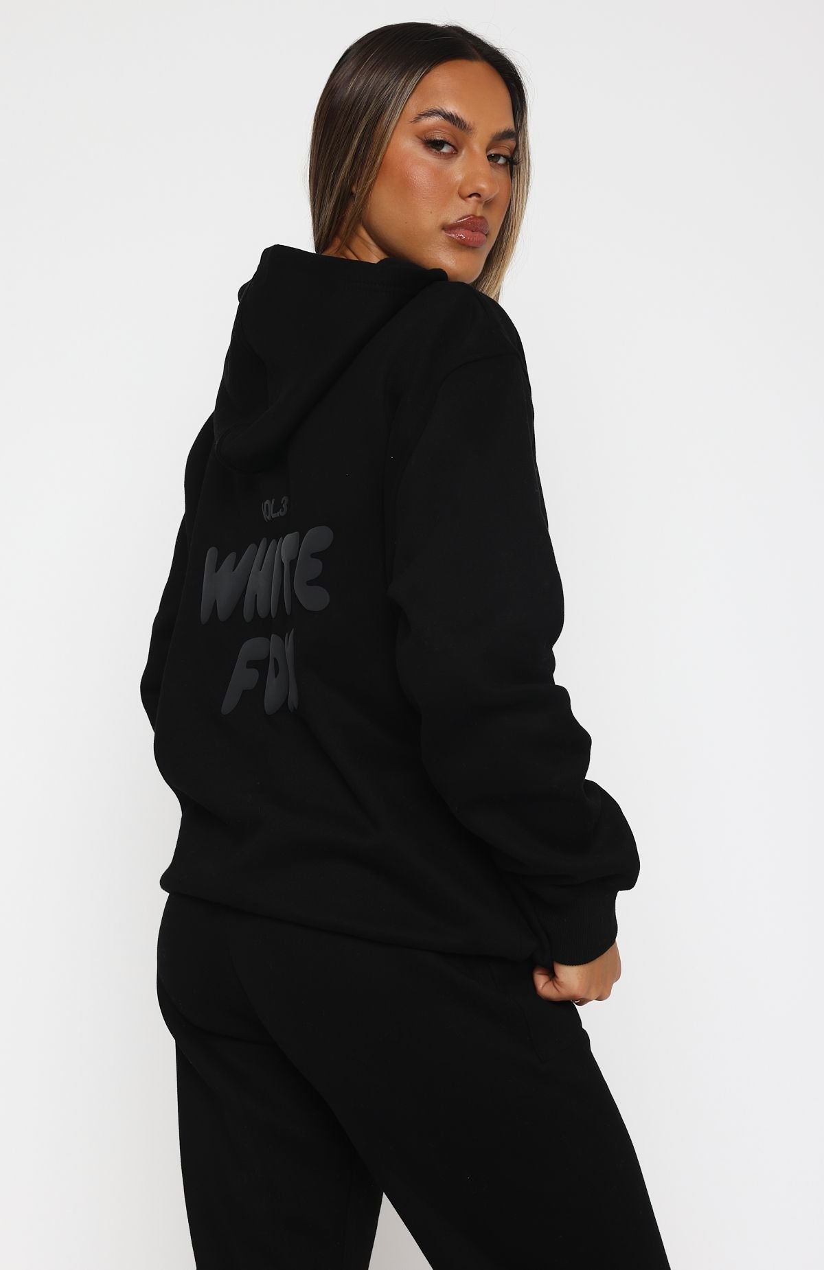 White Fox Offstage Hoodie Onyx