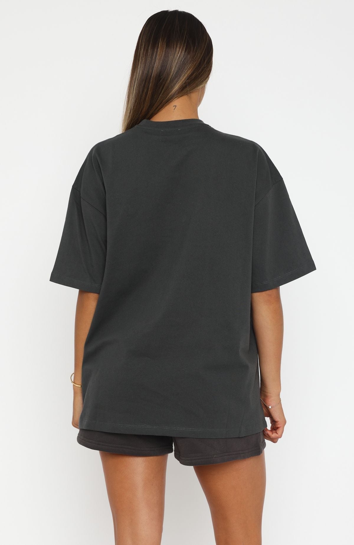 White Fox Offstage Oversized Tee Shadow