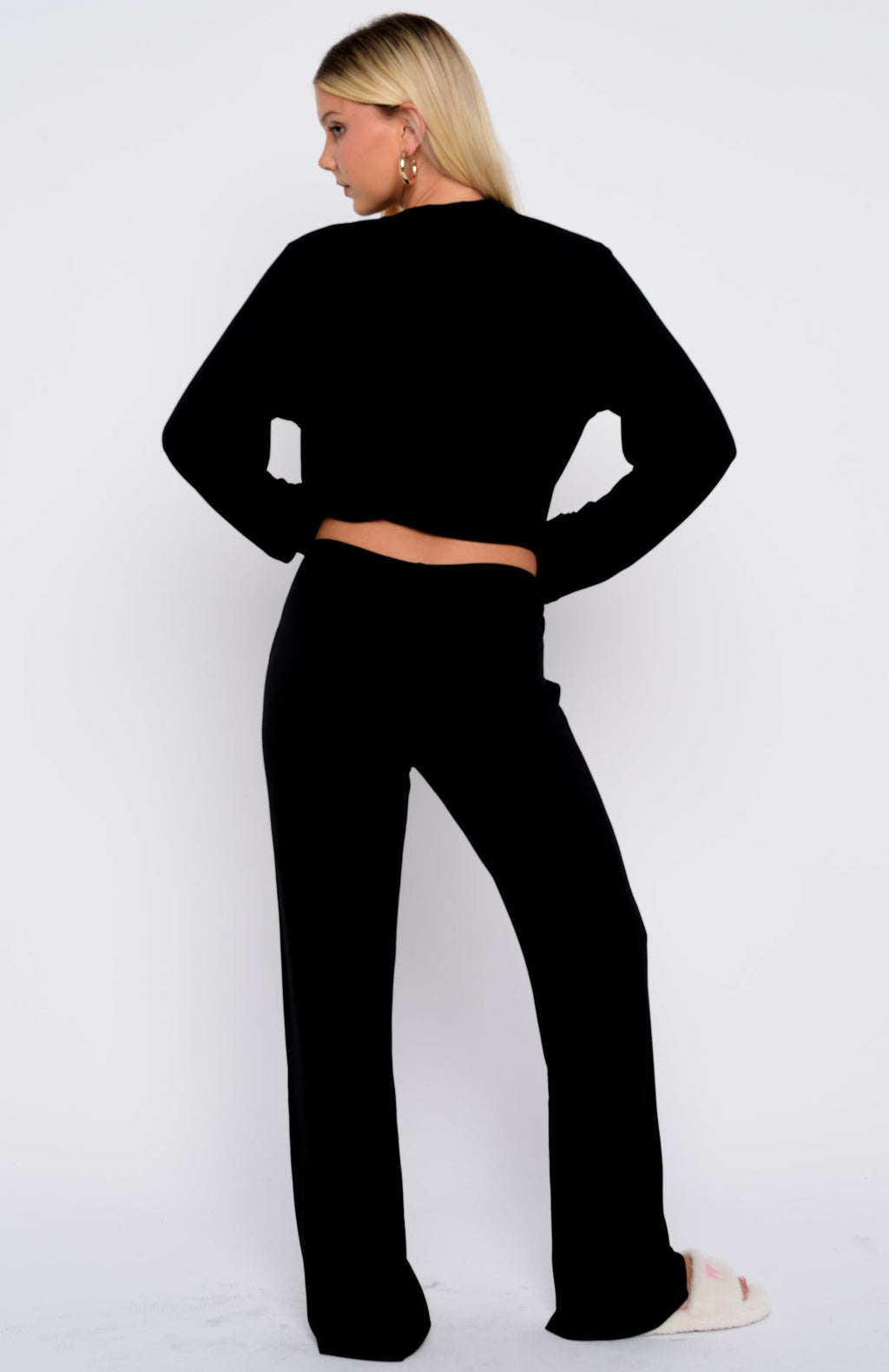 White Fox Slow Life Pyjama Pants Black
