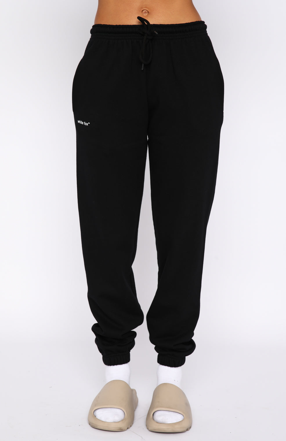 White Fox Not An Issue Sweatpants Black