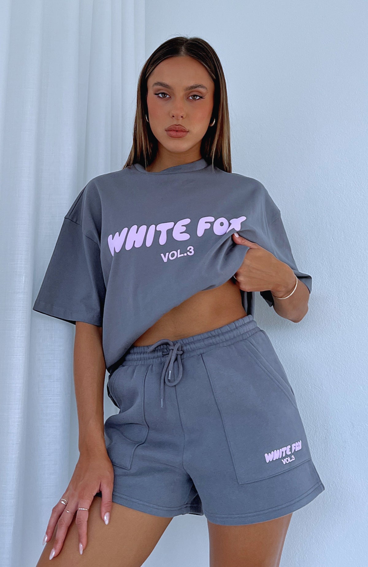 White Fox Offstage Lounge Shorts Volcanic