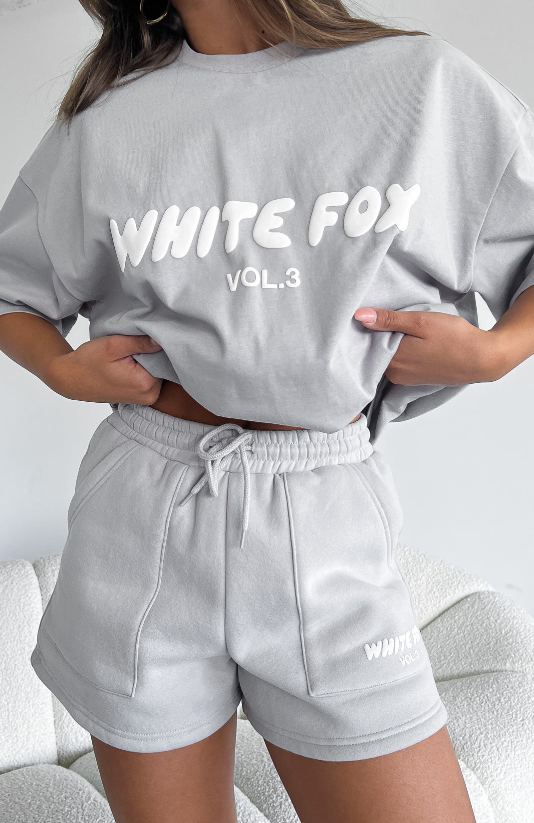 White Fox Offstage Lounge Shorts Moon