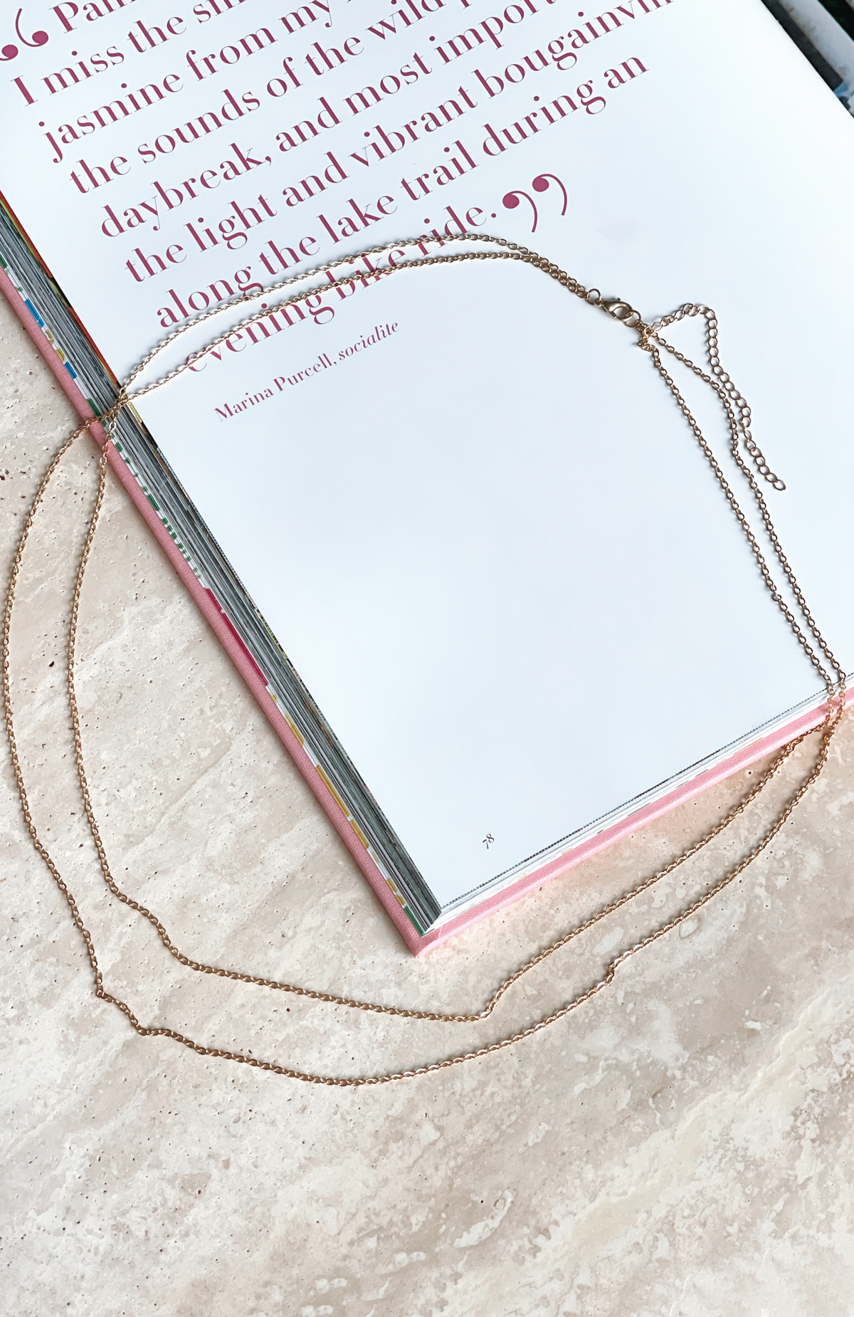 White Fox Camila Body Chain Gold