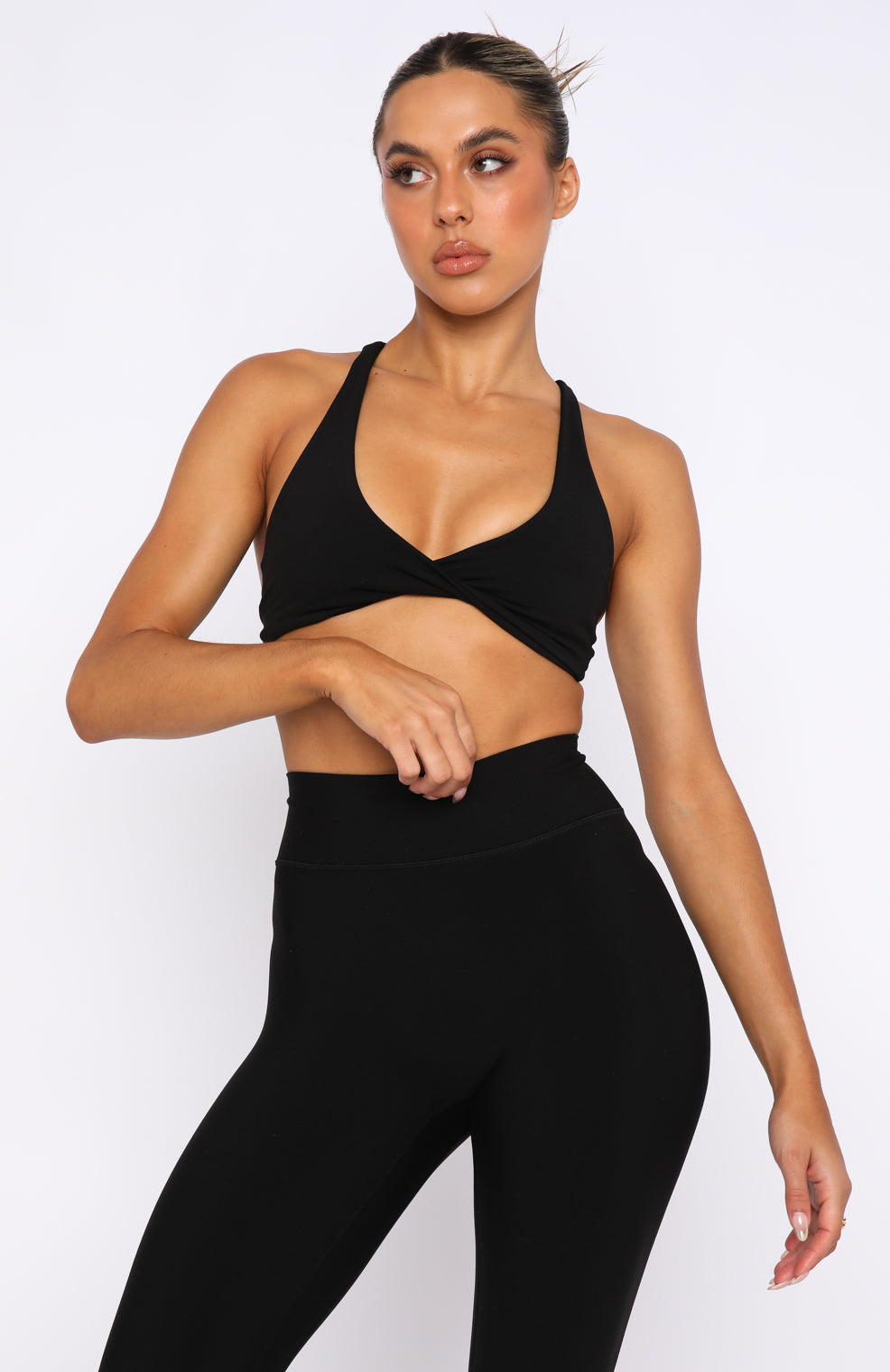 White Fox High Definition Sports Bra Black