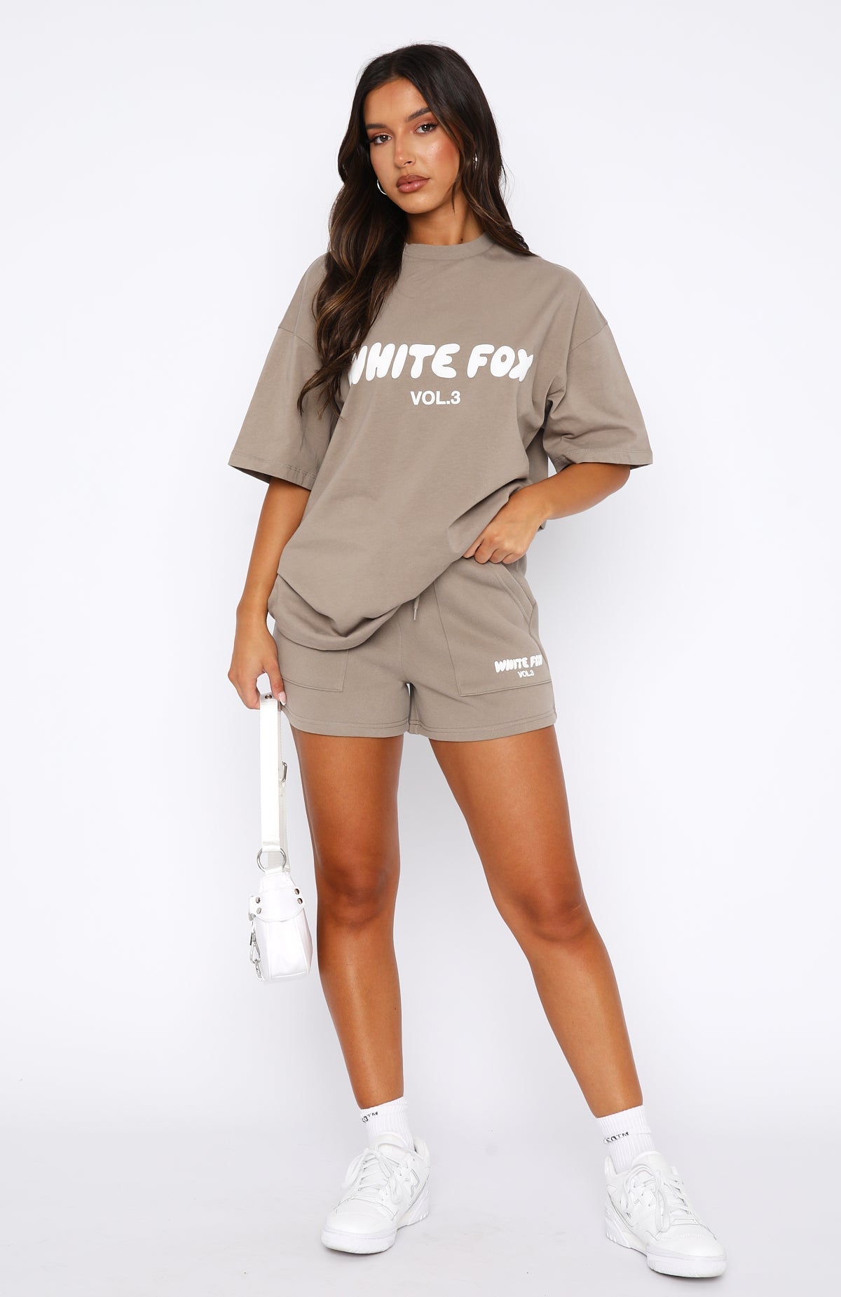 White Fox Offstage Lounge Shorts Fawn