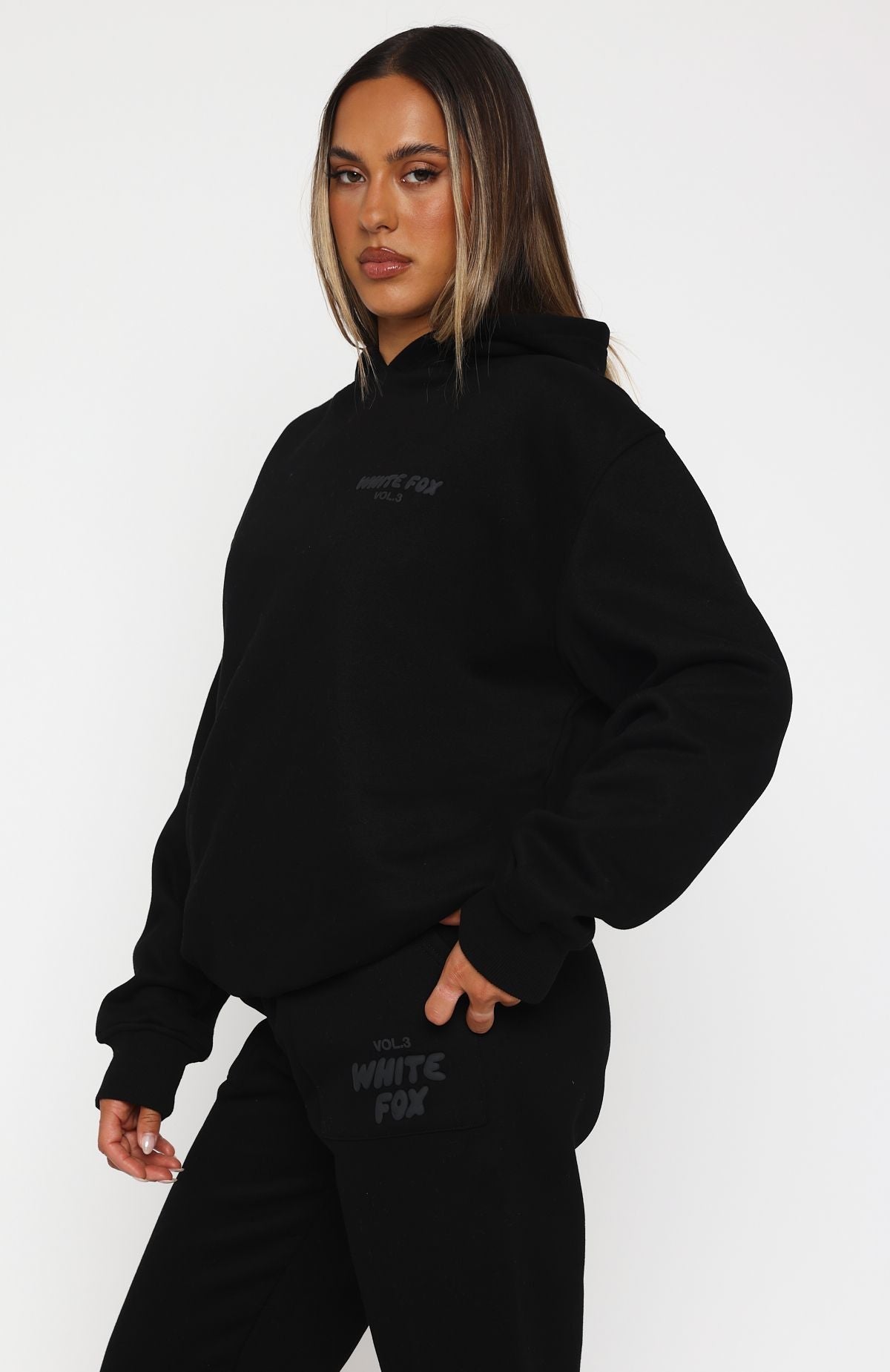 White Fox Offstage Hoodie Onyx