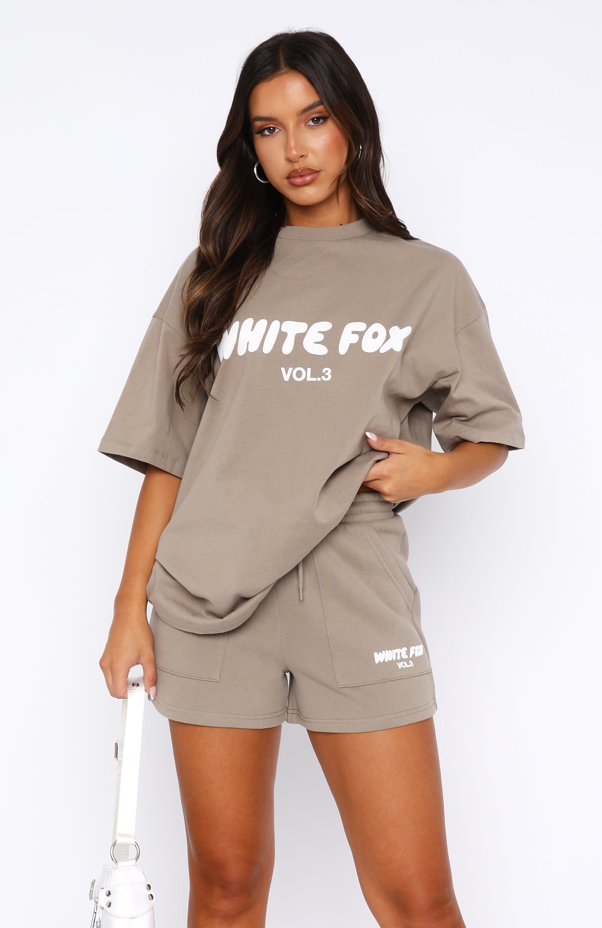 White Fox Offstage Lounge Shorts Fawn