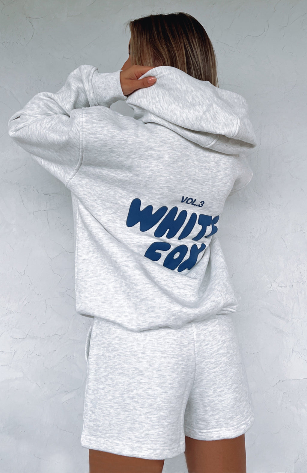 White Fox Offstage Hoodie Mineral Grey
