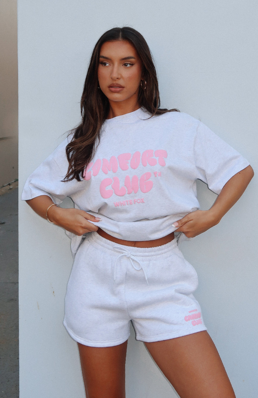 White Fox Comfort Club Lounge Shorts Mist