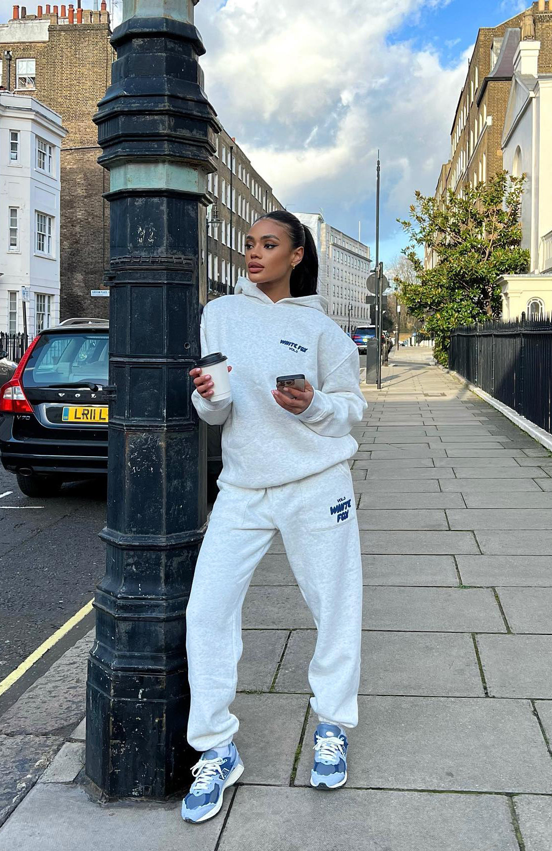 White Fox Offstage Sweatpants Mineral Grey